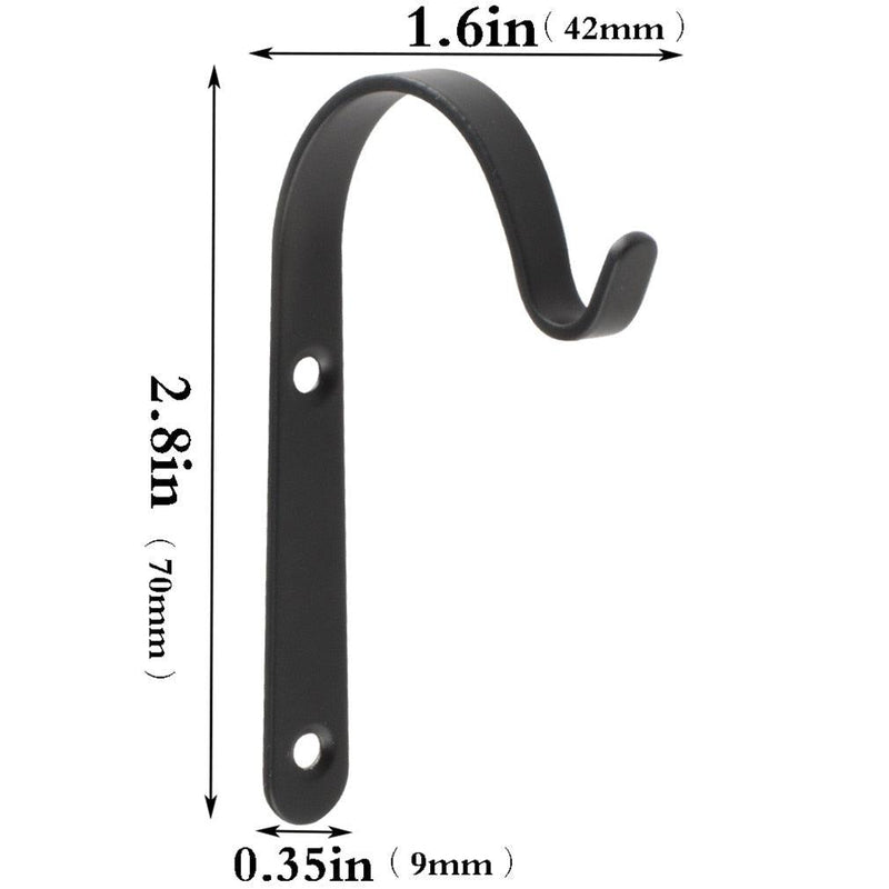 Conjunto Suporte De Pendurar De Metal Em Formato De J - OpenRoad imports